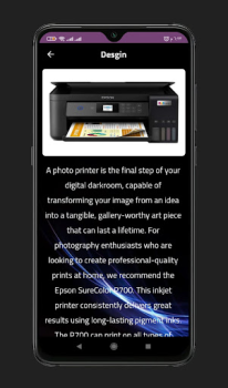 Descargar Epson l805 Printer Guid Herramientas para Android captura de pantalla 2