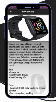 Descargar HONOR Band 6 smartwatch Guide Herramientas para Android captura de pantalla 3