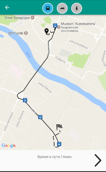 Descargar BusGrodno Mapas y navegación para Android captura de pantalla 3