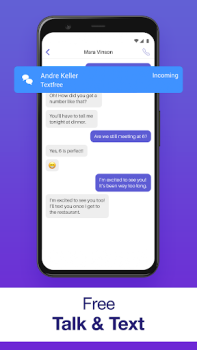 Descargar TextFree: SMS y llamadas a USA Social para Android captura de pantalla 4
