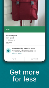 Descargar Vinted: Comprar y vender ropa Compras para Android captura de pantalla 5