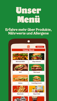 Descargar Burger King Deutschland Comida y bebida para Android captura de pantalla 3