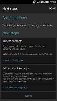 Descargar CardDAV-Sync free Trabajo para Android captura de pantalla 4