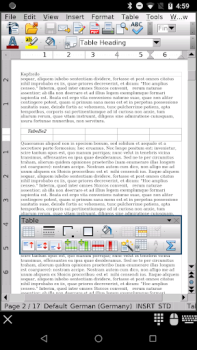 Descargar AndrOpen Office Negocio para Android captura de pantalla 2