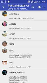 Descargar Contactos VCF Comunicación para Android