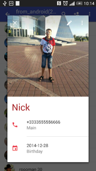 Descargar Contactos VCF Comunicación para Android captura de pantalla 3