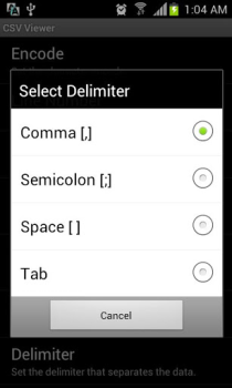 Descargar CSV Viewer Negocio para Android captura de pantalla 3