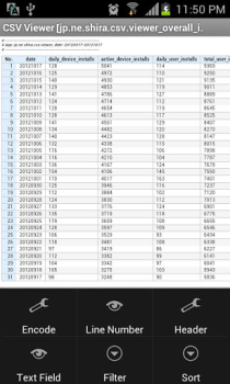 Descargar CSV Viewer Negocio para Android captura de pantalla 7