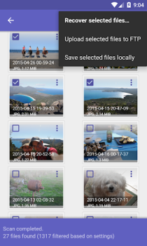 Descargar DiskDigger recupera las fotos Herramientas para Android captura de pantalla 3