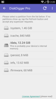 Descargar DiskDigger recupera las fotos Herramientas para Android captura de pantalla 5