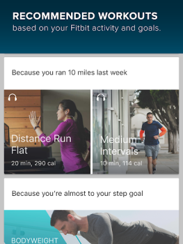 Descargar Fitbit Coach Salud y estado fisico para Android captura de pantalla 5