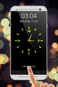 Descargar Glowing Reloj Locker Personalización para Android captura de pantalla 7