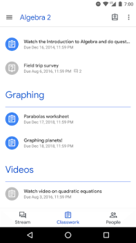 Descargar Google Classroom Educación para Android captura de pantalla 2