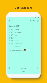 Descargar Google Keep: notas y listas Trabajo para Android captura de pantalla 2