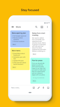 Descargar Google Keep: notas y listas Trabajo para Android captura de pantalla 5