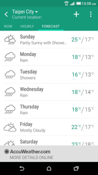 Descargar El Tiempo HTC Clima para Android captura de pantalla 3