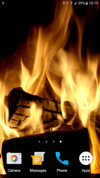 Descargar Fireplace Live Wallpaper Personalización para Android captura de pantalla 2