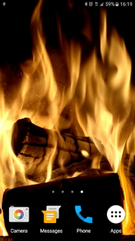 Descargar Fireplace Live Wallpaper Personalización para Android captura de pantalla 3