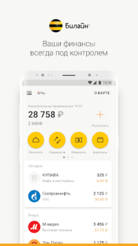 Descargar Карта Билайн Finanzas para Android captura de pantalla 2
