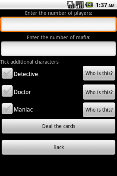 Descargar Mafia (party game) Entretenimiento para Android captura de pantalla 2