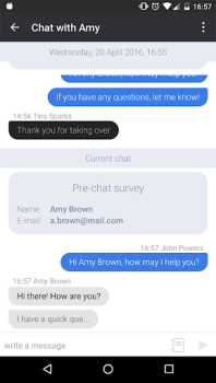 Descargar LiveChat Negocio para Android captura de pantalla 3