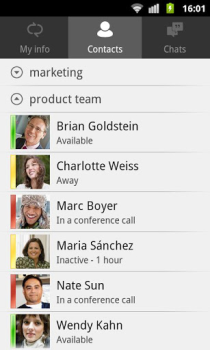 Descargar Lync 2010 Negocio para Android captura de pantalla 2