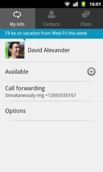 Descargar Lync 2010 Negocio para Android captura de pantalla 4