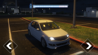 Descargar Renault Logan Car Driving Game Raza para Android captura de pantalla 7
