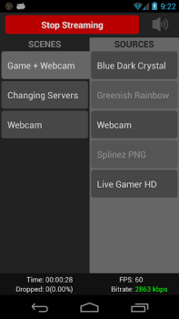 Descargar OBS Remote Editores y reproductores de video para Android captura de pantalla 2