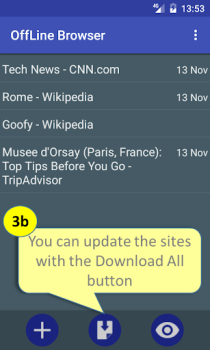 Descargar Offline Browser Comunicación para Android captura de pantalla 4