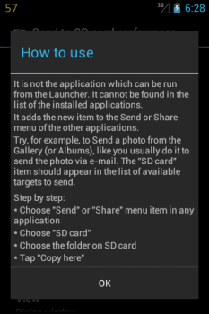 Descargar Send to SD card Herramientas para Android captura de pantalla 4