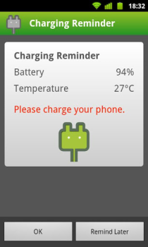 Descargar Recordatorio de carga Herramientas para Android captura de pantalla 3