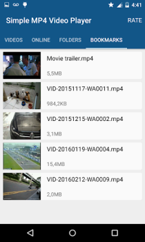 Descargar Simple MP4 Video Player Editores y reproductores de video para Android captura de pantalla 2