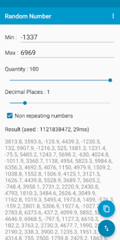 Descargar Random Number Herramientas para Android captura de pantalla 3