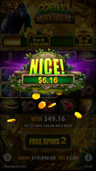 Descargar Gorilla Mayhem Slot Casino Casino para Android captura de pantalla 3