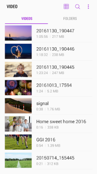 Descargar Samsung Video Library Editores y reproductores de video para Android captura de pantalla 2