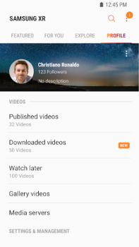 Descargar Samsung VR видео Editores y reproductores de video para Android captura de pantalla 4