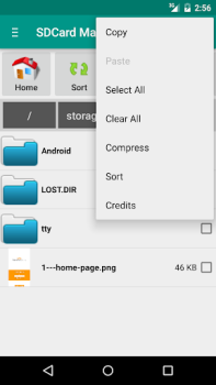 Descargar SD Card Manager (File Manager) Trabajo para Android captura de pantalla 3