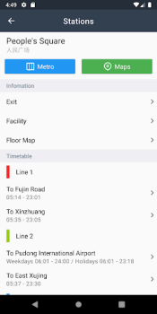 Descargar Metro de Shanghai Viajes para Android captura de pantalla 7