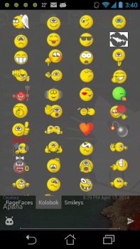 Descargar Kolobok smileys for Ace IM Comunicación para Android captura de pantalla 2