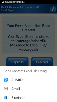 Descargar Save Phonebook & SMS to Excel Herramientas para Android captura de pantalla 7