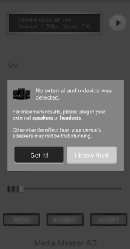 Descargar Volumen Booster Pro Música y audio para Android captura de pantalla 7