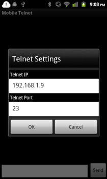Descargar Mobile Telnet Comunicación para Android captura de pantalla 3