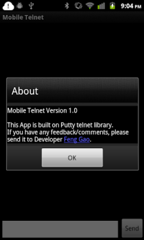 Descargar Mobile Telnet Comunicación para Android captura de pantalla 4
