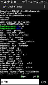 Descargar Mobile Telnet Comunicación para Android captura de pantalla 6