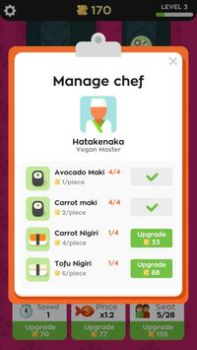 Descargar Sushi Bar Idle Simuladores para Android captura de pantalla 3