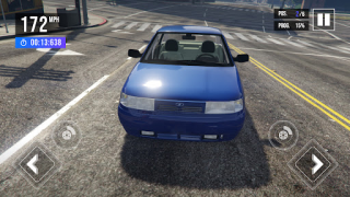 Descargar VAZ 2110 Russian Car Driving Simuladores para Android captura de pantalla 4
