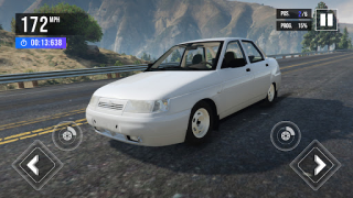 Descargar VAZ 2110 Russian Car Driving Simuladores para Android captura de pantalla 5