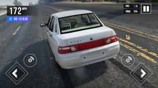Descargar VAZ 2110 Russian Car Driving Simuladores para Android captura de pantalla 6