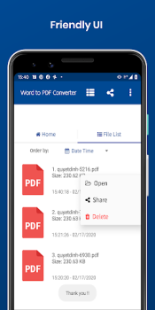 Descargar Word to PDF Converter Herramientas para Android captura de pantalla 4